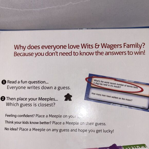 Wits & Wagers Family Edition Kid Friendly Party Game North Star Games SEALED NEW - Picture 5 of 7